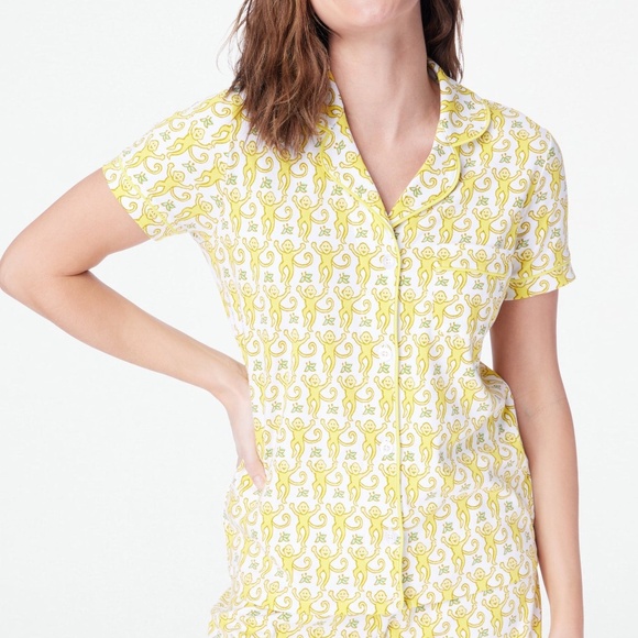 Roller Rabbit Other - Yellow Monkey Polo Pajamas